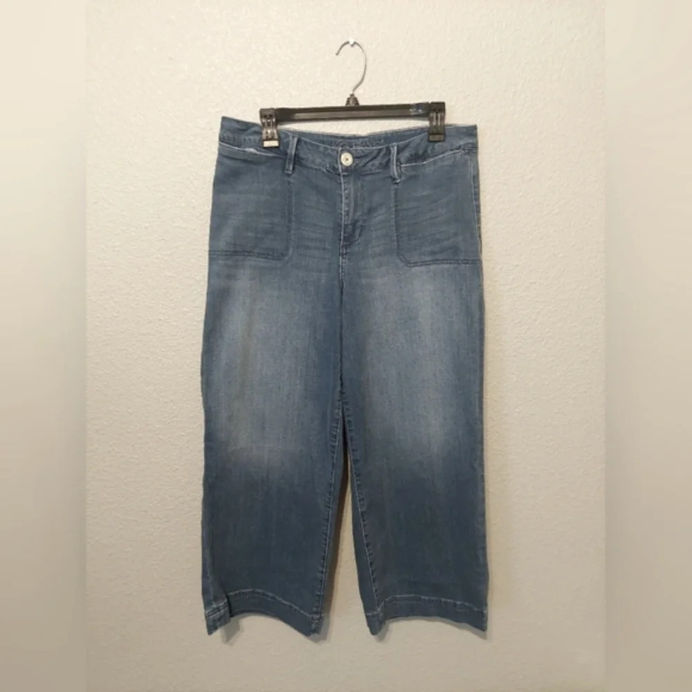 JAG jeans Wide-leg Spandex blend Cropped stretch jeans 14/32